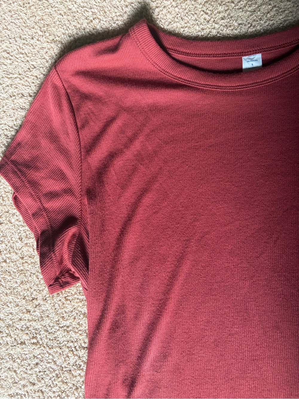Ultra Lite Rib-Knit T-Shirt - Picture 4 of 8